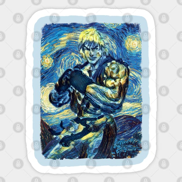 Street Fighter Van Gogh Style Sticker by todos